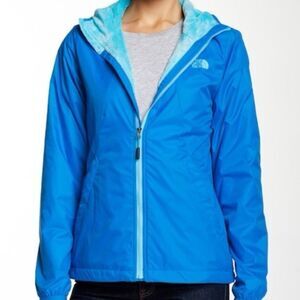 The North Face Fleece-Lined Windwall Jacket Womens Small Blue Outdoors Hike
